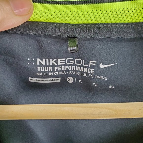 Nike Golf Hyperadapt Club Jacket Black Neon XL - Picture 2 of 3